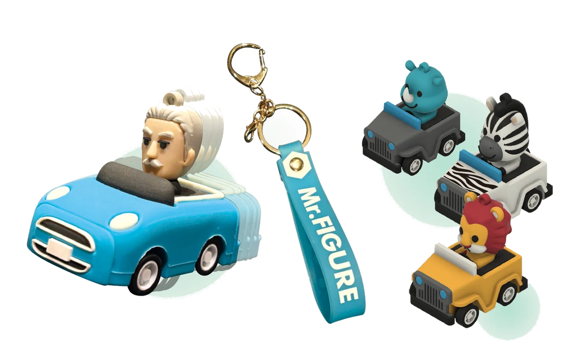 ラバーズのオリジナルミニカーとキーホルダー